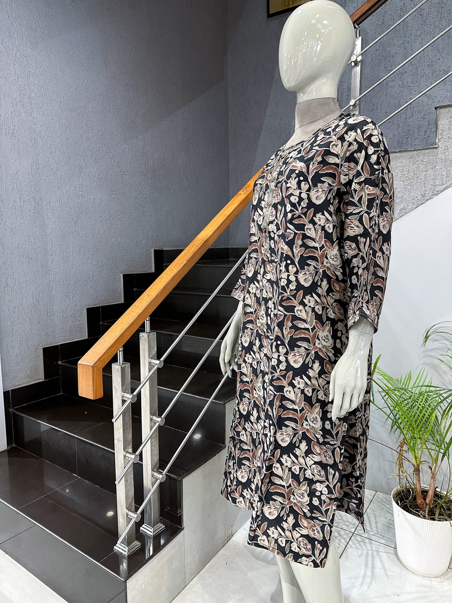 Premium Boutique Ethnic Kurta in Black