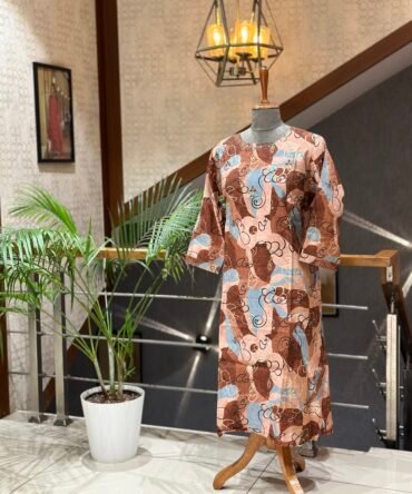Elegant Pure Muslin Fabric Kurti