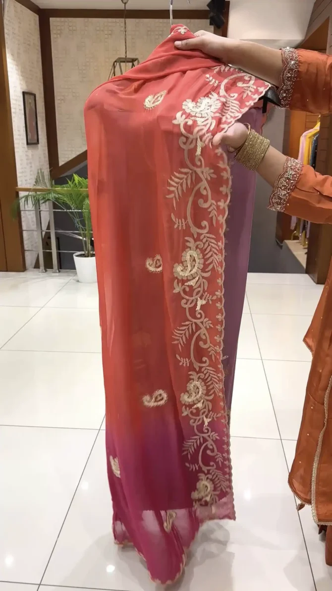 Elegant Lavender Churidar Set with Organza Dupatta